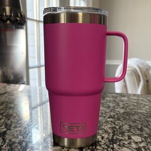YETI Magenta Travel Mug with Handle